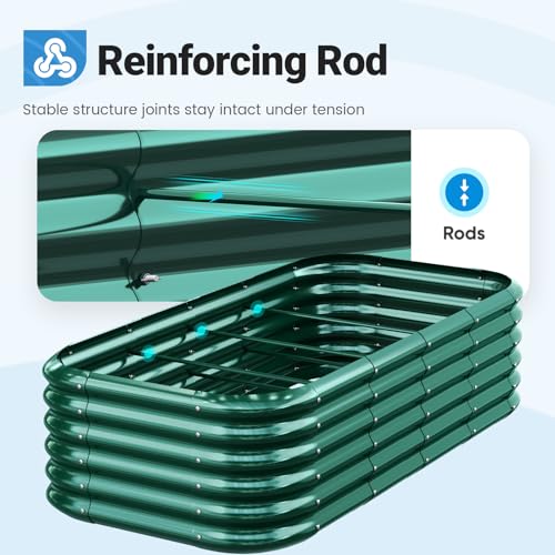 Galvanized Oval Raised Garden Bed Kit