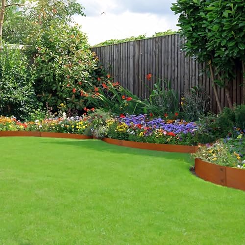 Cor Ten Steel Landscape Edging 5 Inch (6 Count)