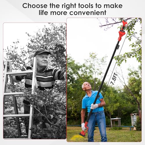 Electric Pruning Shears with Telescopic Rod