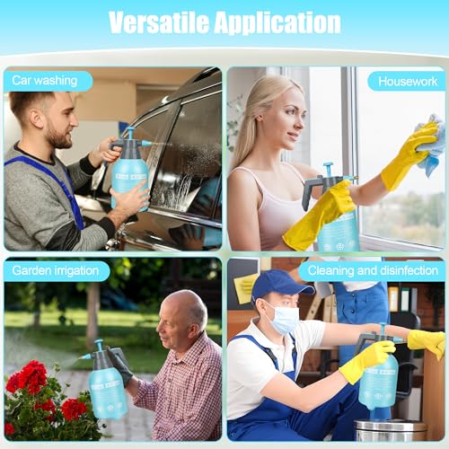 3 Pcs 1 2 Gallon Plastic Handheld Pump Sprayer (3 Count)