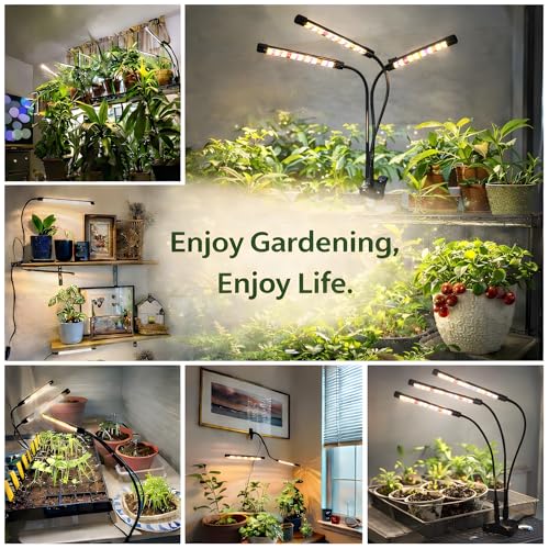 3head Plant Lights for Indoor Growing (1Pack (3Heads))