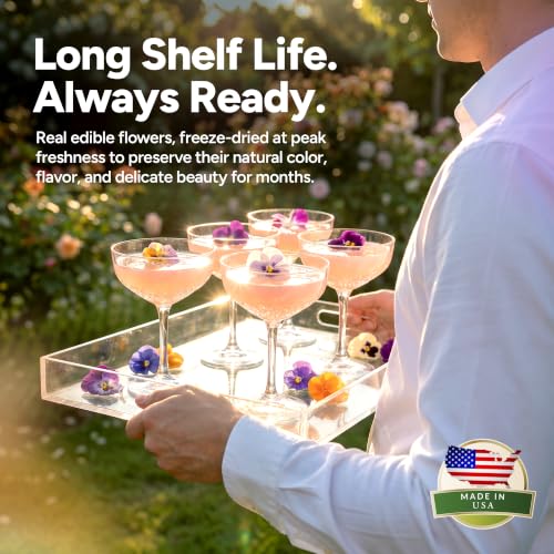 Small Pansy & Orchids Edible Flowers (12 Pieces)
