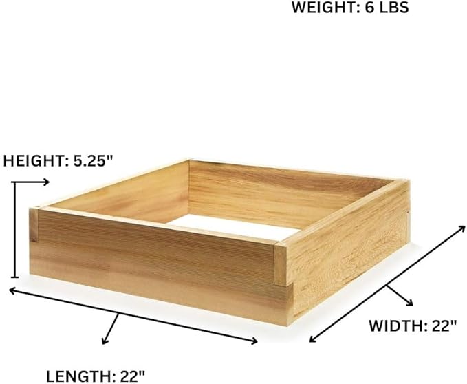 All Things Cedar RG24 2-ft Cedar Raised Garden Box, Transform Your Urban Gardening Needs, untreated Western Red Cedar, for Planting Outdoor Plants, Vegetables, Fast, Easy Assembly