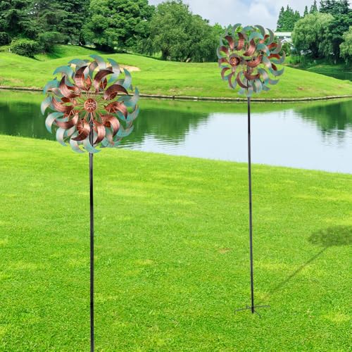 360° Wind Spinners Outdoor (13inch(Turquoise))