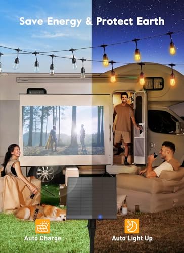 55FT Solar String Lights Outdoor (55FT(16 Sockets))