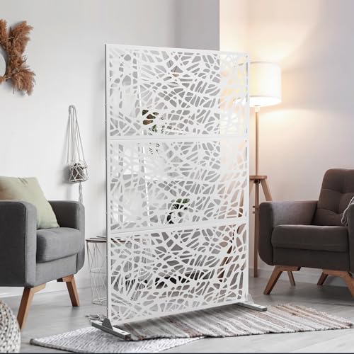 Metal Privacy Screen Outdoor 72" H×47" W