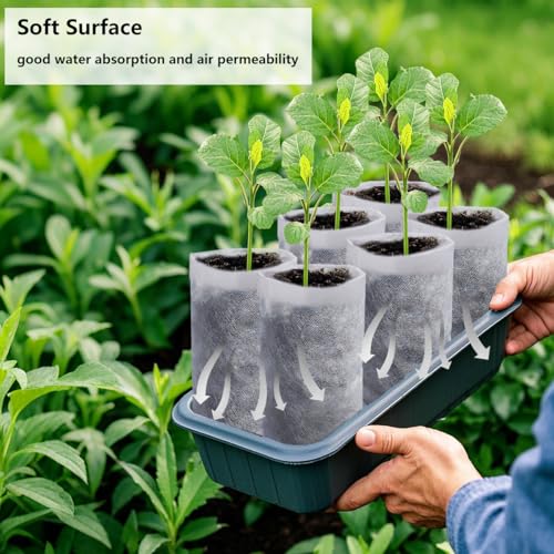 50 Pcs 13.5" H Deep Nursery Grow Bags (50 Count)