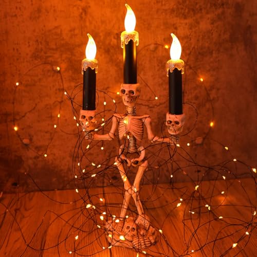 Orange Halloween Solar String Lights (2 Count)
