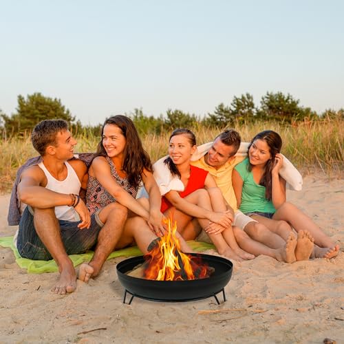 Sunnydaze 23 Inch Portable Patio Fire Pit Bowl