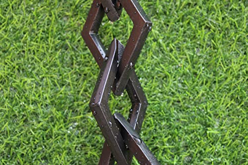 KAM Home Diamond Links Rain Chain with Installation Kit