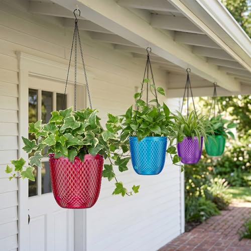 Hanging Planters for Indoor Plants (Red / 7.2in)