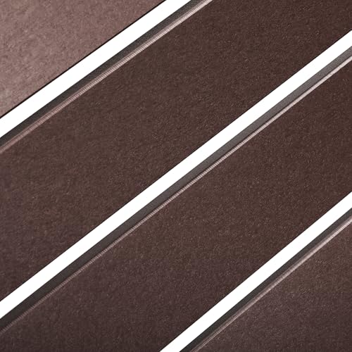 Outdoor Patio HDPE Adirondack Garden Skinny Bench (Dark Brown / 51.5IN)