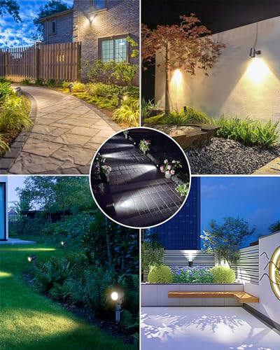 6 in 1 Solar Spotlights Landscape Outdoor Garden