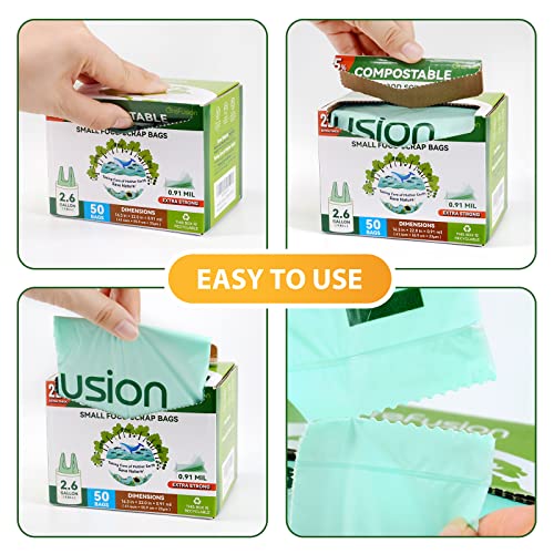 Compostable Trash Bags with handle (50 Count)