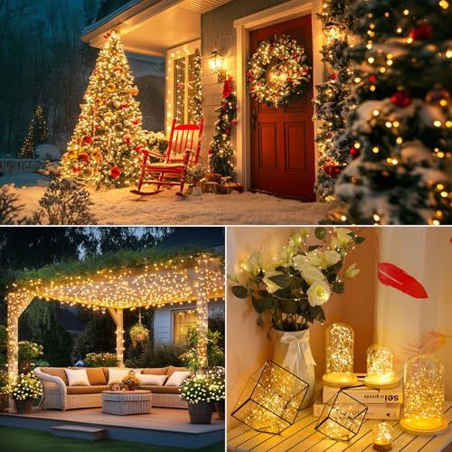 Solar String Lights (Warm White / 40FT- 1Pack)