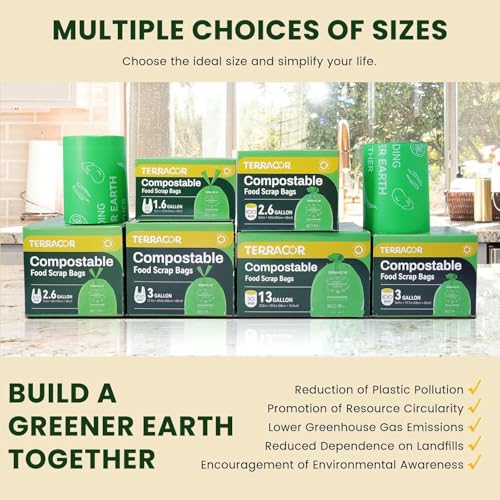 13 Gallon Compostable Trash Bags (40 Count)