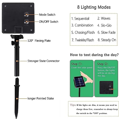 4 Pack 180FT Solar Halloween Lights Outdoor Waterproof (4 Count)