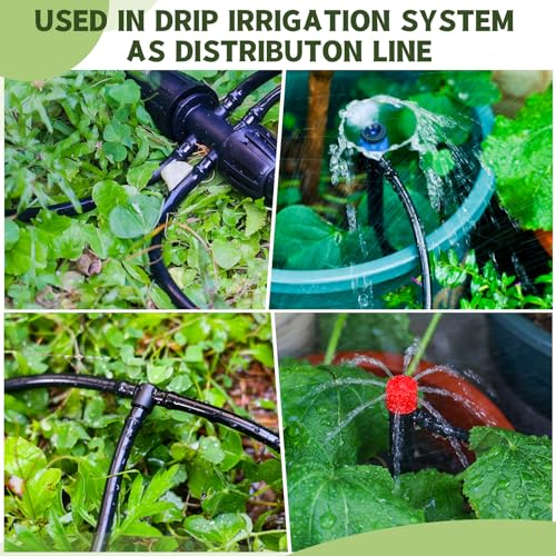 100FT 1 4 Inch Drip Irrigation kit Tubing Distribution Hose Tube for Garden Drip Irrigation System (100FT 1/4" Distribution tube)