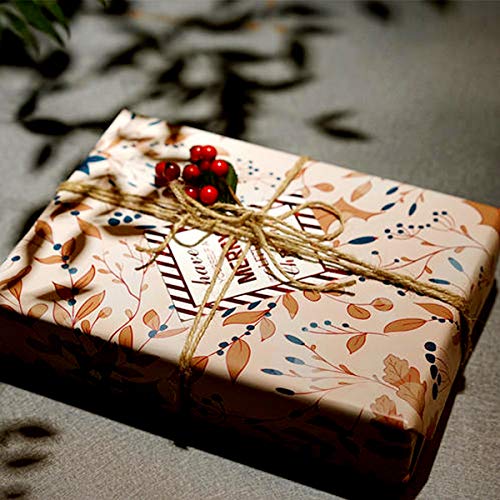 2mm Natural Jute Twine String Thin for Craft Plant Garden Gift Wrapping Christmas Handmade Art Decoration Packing String Home Art Decoration (1100 Foot)