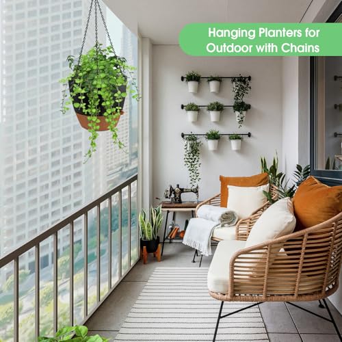 Hanging Planters for Indoor Outdoor Plants (2 Count)