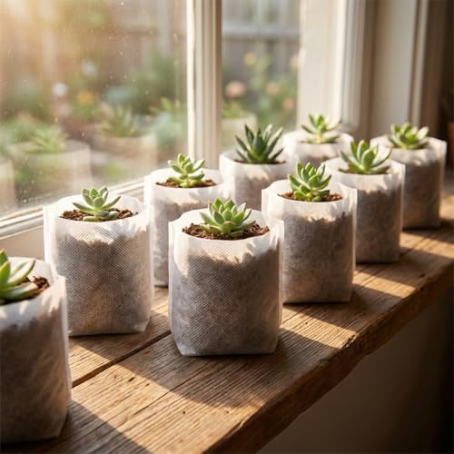 400PCS Small Plant Nursery Bags 3.1x3.9 Inch (400 Count)