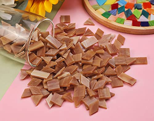 Glass Mosaic Tiles for Art Crafts (Coffe-1)