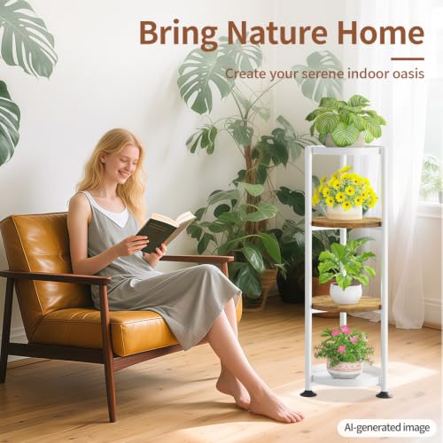 Plant Stand Tall Flower Holder for Indoor Corner
