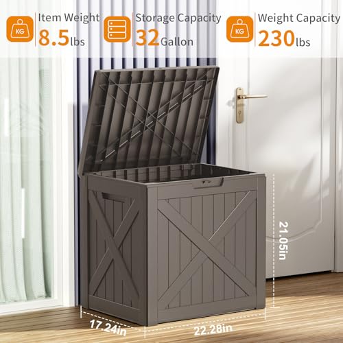 32 Gallon Deck Box (Grey / 32 Gallon)