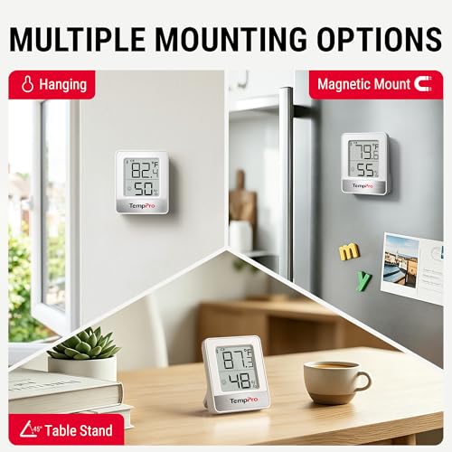 TempAir 260FT Bluetooth Digital Hygrometer (White Bluetooth Indoor Thermometer)