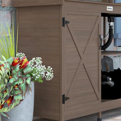 Outdoor Wooden Potting Bench Table w