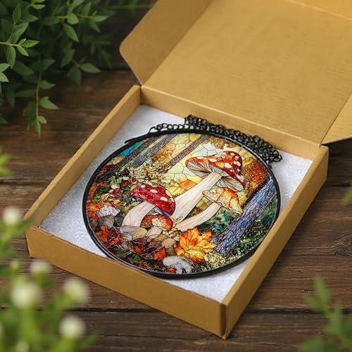 8 Inch Mushroom Suncatcher Ornament (Mushroom)