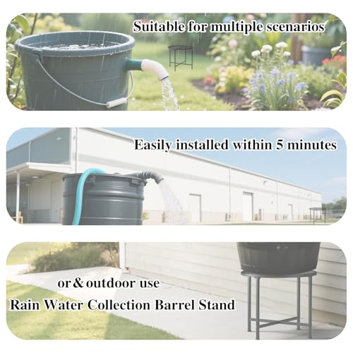 Heavy Duty Stainless Steel Rain Barrel Stand 1800lb