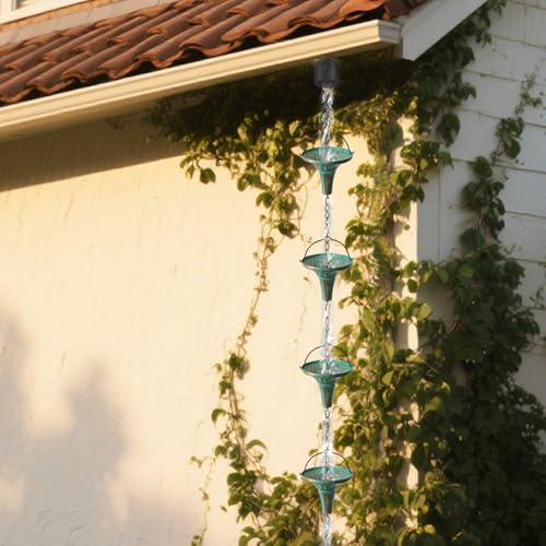 Patina Rain Chain for Gutters (Patina Funnel)