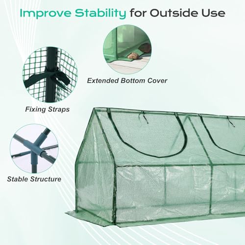 9x3x3 FT Mini Greenhouse with Roll