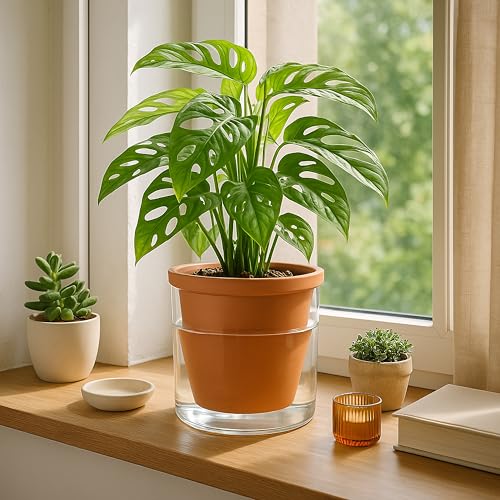 Self Watering Terracotta Planter Pot (2 Count)