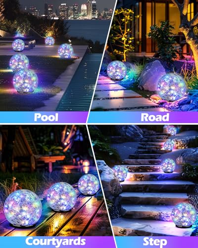 Garden Solar Ball Lights Outdoor Waterproof (4.7 Inch)