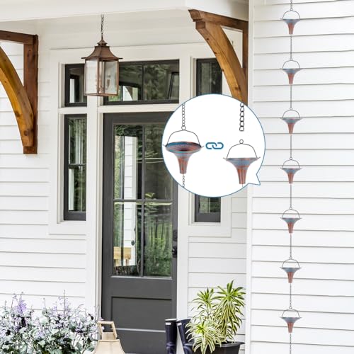 10 Ft Rain Chains for Gutters