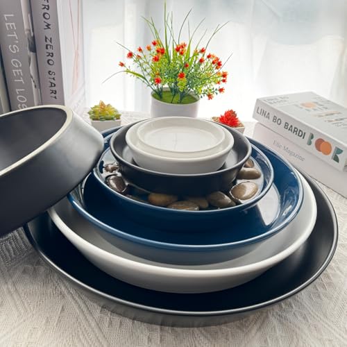 Ceramic Plant Saucer Tray 4 Pcs 4 5 Inch White (4 Count)