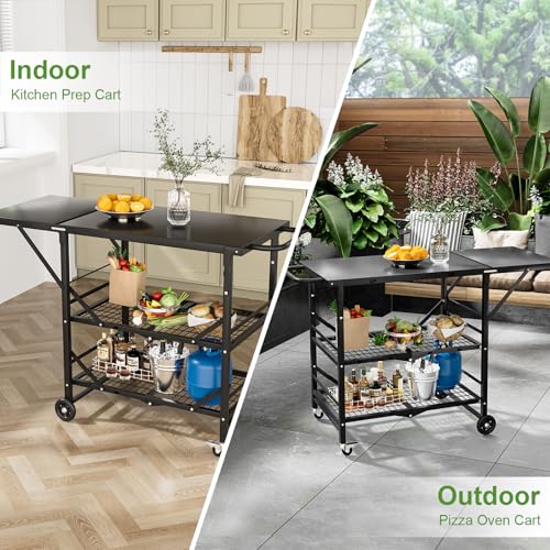 Folding Grill Cart