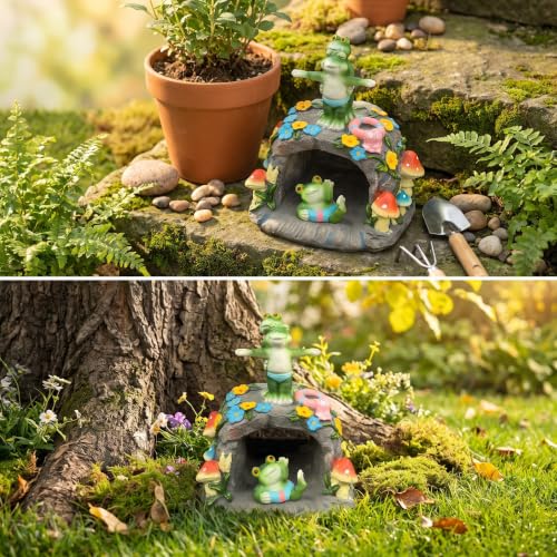 Titanic Frog Splash Block for Gutter Downspout (Frogs-titanic)
