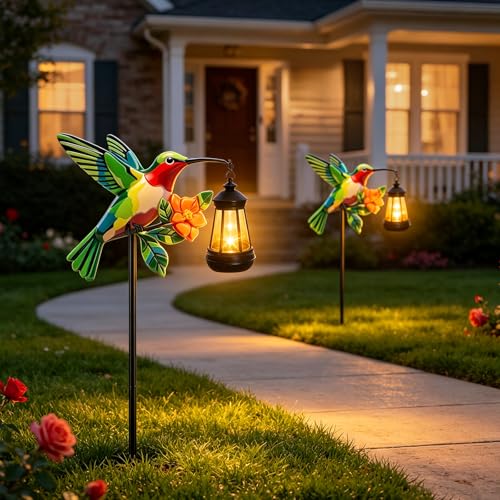 Hummingbird Solar Garden lights Outdoor Waterproof