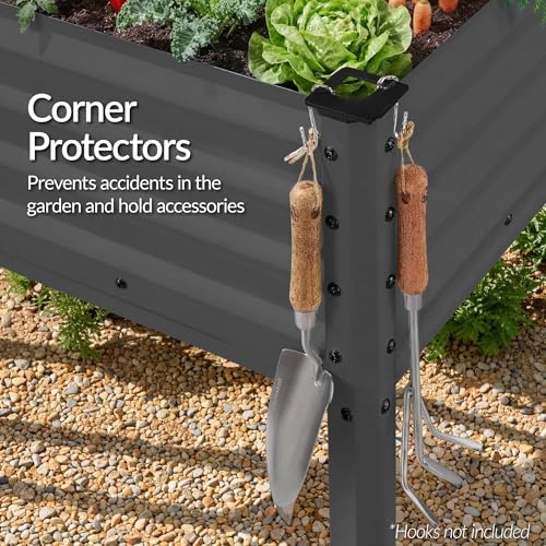 72x24x30in Non Toxic Galvanized Raised Garden Bed