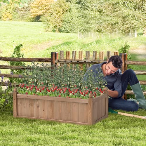 Wood Raised Garden Bed