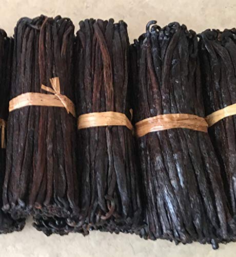 1oz Madagascar Vanilla Beans Grade B. Certified USDA Organic for extract (1 Ounce (Pack of 1))