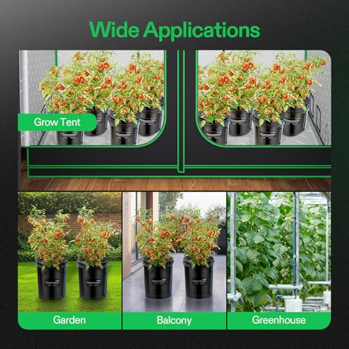DWC Hydroponics Grow System with Top Drip Kit 8 Buckets