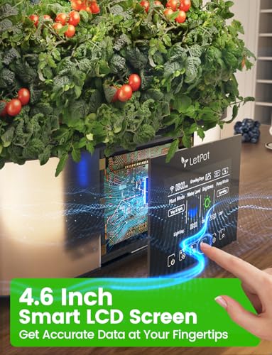LPH-Max 21-Pod Hydroponic Growing System Kits, Smart Indoor Garden with APP & WiFi Control, Auto Watering & Nutrient Supply, 36W Full Spectrum LED Grow Light, 7.5L Tank, Up to 30" Height (21 Pods)