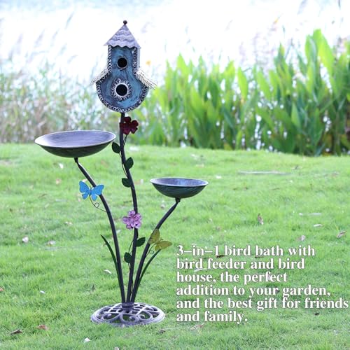 Cast Iron Pedestal Bird Baths for Outdoors