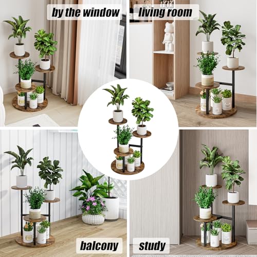 4 Tier Plant Stand Indoor Corner Tiered Holder Shelf Display Rack