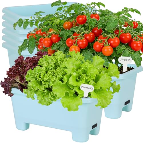 Self Watering Rectangle Planter Boxes 8