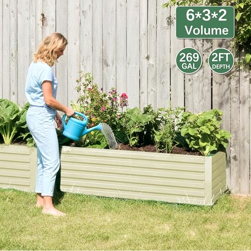 6x3x2ft Raised Garden Bed Outdoor (2 Count)